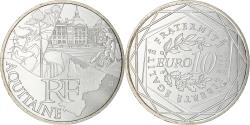 World Coins - France, 10 Euro, Aquitaine, 2011, Paris, , Silver, KM:1727
