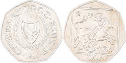 World Coins - Coin, Cyprus, 50 Cents, 1991