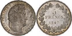 World Coins - France, Louis-Philippe, 5 Francs, 1847, Paris, Silver, , Gadoury:678a