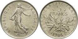 World Coins - Coin, France, Semeuse, 5 Francs, 1986, Paris, , Nickel Clad