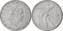 World Coins - Italy, 50 Lire, 1976, Rome, Stainless Steel, , KM:95.1