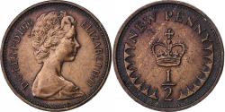 World Coins - Great Britain, Elizabeth II, 1/2 New Penny, 1976, Bronze, , KM:914