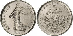 World Coins - France, 5 Francs, Semeuse, 1972, Paris, Nickel Clad Copper-Nickel,