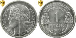 World Coins - Coin, France, Morlon, Franc, 1957, PCGS, MS65, Aluminum, KM:885a.1, graded