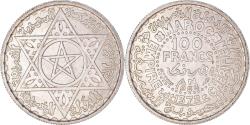 World Coins - Coin, Morocco, Mohammed V, 100 Francs, 1953, Paris, , Silver, KM:52