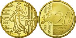 World Coins - France, 20 Euro Cent, 2011, , Brass, KM:1411