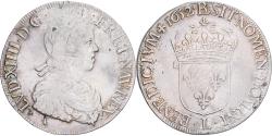 World Coins - France, Louis XIV, Écu à la mèche longue, 1652, Bayonne, Silver,