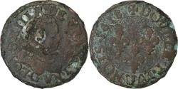 World Coins - France, Louis XIII, Double Tournois, 1618, Poitiers, Copper, , CGKL:410