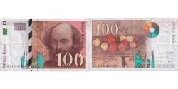 World Coins - France, 100 Francs, Cézanne, 1997, VF(30-35), Fayette:74.1, KM:158a