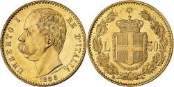 World Coins - Italy, Umberto I, 50 Lire, 1888, Rome, Gold, , KM:25