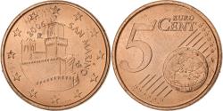 World Coins - San Marino, 5 Euro Cent, 2006, Rome, Copper Plated Steel,
