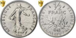 World Coins - France, 1/2 Franc, Semeuse, 1982, Paris, Nickel, PCGS, , Gadoury:429
