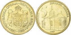 World Coins - Serbia, 5 Dinara, 2007, Nickel-brass, , KM:40