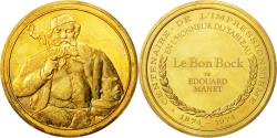 World Coins - France, Medal, French Fifth Republic, Arts & Culture, , Vermeil