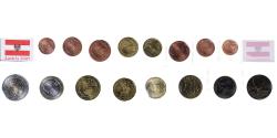 World Coins - Austria, Euro-Set, 2007,