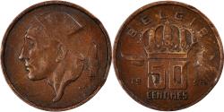 World Coins - Coin, Belgium, 50 Centimes, 1956