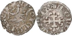 World Coins - France, Charles IV, Double Parisis, 1323-1328, Billon, , Duplessy:244b