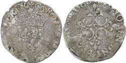 World Coins - France, Charles IX, Sol Parisis, 1568, Troyes, Billon, , Gadoury:414