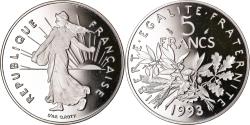 World Coins - Coin, France, Semeuse, 5 Francs, 1993, Paris, Proof, , Nickel Clad