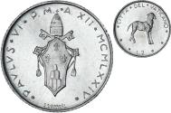 World Coins - Coin, VATICAN CITY, Paul VI, 2 Lire, 1974, , Aluminum, KM:117