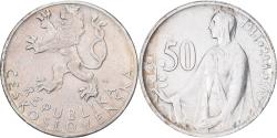 World Coins - Czechoslovakia, 50 Korun, 1947, Silver, , KM:24