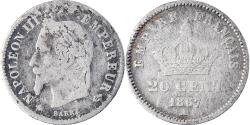 World Coins - Coin, France, Napoleon III, 20 Centimes, 1867, Paris, , Silver