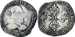 World Coins - France, Henri III, 1/2 Franc au col plat, 1578, Troyes, , Silver