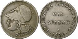 World Coins - Greece, Drachma, 1926, Vienne, Copper-nickel, , KM:69