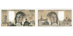 World Coins - France, 500 Francs, Pascal, 1979-06-07, R.102, EF(40-45)
