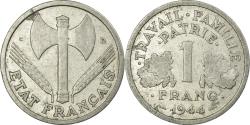 World Coins - France, 1 Franc, Bazor, 1944, Beaumont-Le-Roger, Aluminum,