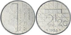 World Coins - Coin, Netherlands, 2-1/2 Gulden, 1986