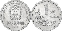 World Coins - CHINA, PEOPLE'S REPUBLIC, Jiao, 1992, Aluminum, , KM:335