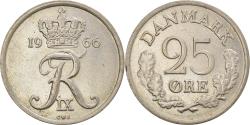 World Coins - Coin, Denmark, Frederik IX, 25 Öre, 1966, Copenhagen, , Copper-nickel