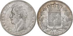 World Coins - France, Charles X, 5 Francs, 1830, Nantes, Silver, , Gadoury:644