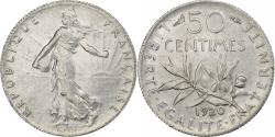 World Coins - France, 50 Centimes, Semeuse, 1920, Paris, Silver, , Gadoury:420