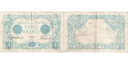 World Coins - France, 5 Francs, Bleu, 1912-01-31, W.77, EF(40-45)