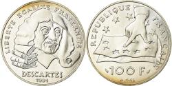 World Coins - Coin, France, Descartes, 100 Francs, 1991, , Silver, KM:996