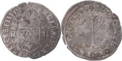 World Coins - Coin, France, Henri IV, Douzain aux 2 H couronnés, 1593, Clermont,