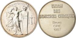 World Coins - France, Medal, Union des Industries Chimiques, Business & industry, 1997