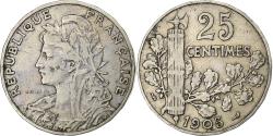 World Coins - France, 25 Centimes, Patey, 1905, Nickel, , Gadoury:364, KM:856