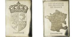 World Coins - France, Medal, Les Armoiries des Provinces de France, Dauphiné, 1976
