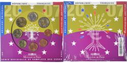 World Coins - France, Coffret 1c. à 2€, 2007, Monnaie de Paris, BU,