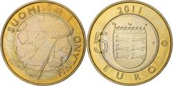 World Coins - Finland, 5 Euro, 2011, Vantaa, Bi-Metallic, , KM:171