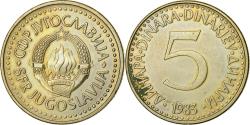 World Coins - Yugoslavia, 5 Dinara, 1983, Nickel-brass, , KM:88