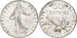 World Coins - Coin, France, Semeuse, 50 Centimes, 1913, Paris, , Silver, KM:854