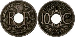 World Coins - France, 10 Centimes, Lindauer, 1924, Paris, Copper-nickel,