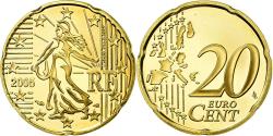 World Coins - France, 20 Euro Cent, 2005, Proof, , Brass, KM:1286