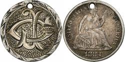 Us Coins - United States, Love Token, Seated Liberty, 1883, Silver, Collection Térisse