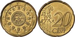 World Coins - Portugal, 20 Euro Cent, 2004, Lisbon, Nordic gold,