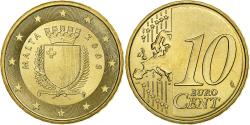 World Coins - Malta, 10 Euro Cent, The arms of Malta, 2008, , Nordic gold